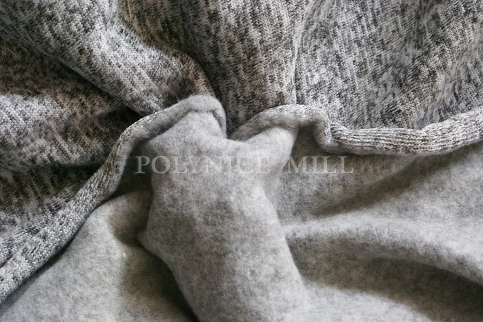 heather grey fleece fabric