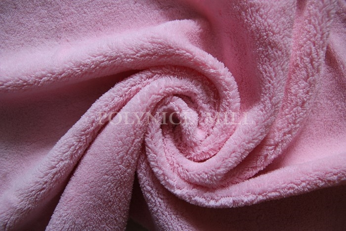 100% POLY DYED COLOR SINGLE SIDE CORAL FLEECE FOR WINTER BABY / INFANT BLANKET